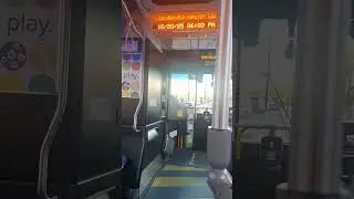 WMATA Metrobus 2011 New Flyer XDE40 7094 On Route F1X Transfer Announcement