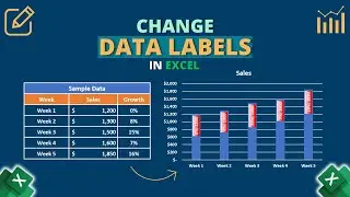 Как изменить метки данных в Excel