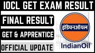 IOCL GET Exam Result is Declared !! Based on GATE 2021 !! #IOCLRESULT #IOCLEXAM #IOCL_EXAM_RESULT