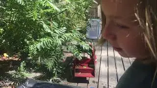 Mega water gun in action