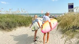 Surfing at wrightsville, NC