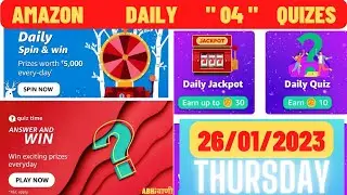 Amazon Funzone Coins Quiz Answers Today || Amazon Quiz Today || Amazon Quiz Answers Today || 26 Jan