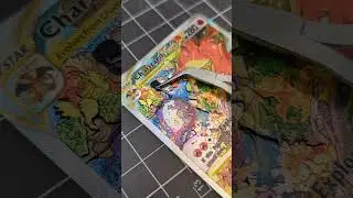 3D Charizard VStar Pok&eacute;mon Card made from real cards
