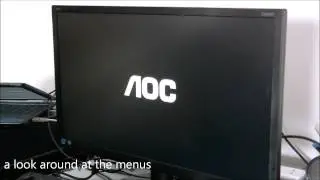AOC E2460S led monitor unboxing and test