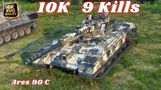 Ares 90 C  10K Damage 9 Kills World of Tanks #wot