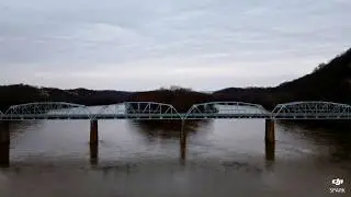 DJI SPARK - BRIDGE FLYING OVER WATER