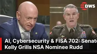 Senate Intelligence Committee: Senator Kelly Presses NSA Nominee on AI and Homeland Security | AC1E