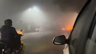 Winter nights in Delhi. Foggy nights. Delhi smog situation. Dilli ki sardi. Smog blanket cover 