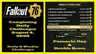 Completing Daily Challenges For August 4, 2025 - Fallout 76 Daily Challenges Guide - Double Score