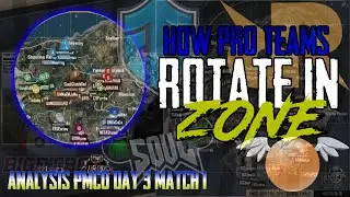 How Pro Teams Rotate in Zone? Analysis of PMCO Day3 Match1|Erangel
