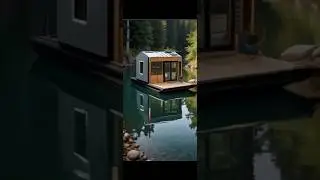 Floating tiny house in amazon river #tinyhouse #floatinghouse #river #shorts #trending #travel