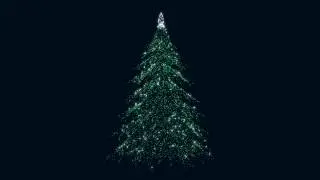 Free HD Christmas New Year Tree 3d loop animation.