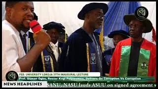 PROF- OGBO SUGGESTS STIFF PUNISHMENT TO STOP CORRUPTION  AS HE DELIVERS FUL, KOGI STATE 37TH LEC.