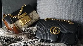 GUCCI padlock SMALL vs GG MARMONT MINI