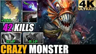Crazy Max Speed Monster Slark 42 Kills Non-Stop Hunting Epic Battle Fight 7.28 Dota 2