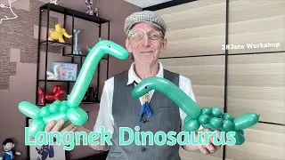 Langnek Dinosaurus ballonnen workshop – De Haagse ballonnenboer (280ste) Easy Balloon folding