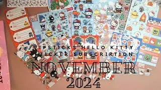 Pipsticks Hello Kitty Sticker Subscription November 2024
