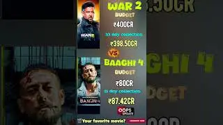 WAR 2 Box Office Collection, Hrithik Roshan, Jr NTR, WAR 2 vs Baaghi4 33th Day collection Worldwide,