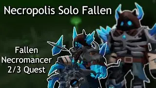 Necropolis Solo Fallen With OP Buffed Necromancer | Roblox TDS