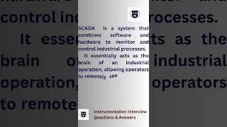 What is the abbreviation of SCADA? #instrumentation #iiqa #industrialcontrol #importantquestions