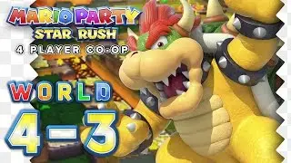 Mario Party Star Rush - Toad Scramble: WORLD 4-3 (4-Player)