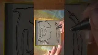 Quick reverse on glass #asmrdrawing #asmr #jesyg #artonglass
