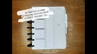 B6 Hybrid: Be Productive Daily Plan with Me || October 27- November 1, 2025