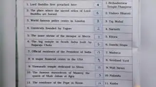 5th std G.K chapter.. 10(Famous  places)25/8/20 Tuesday