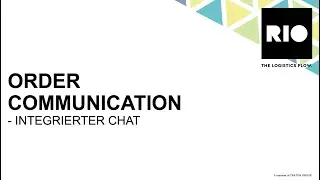 Order Communication - Chatfunktion | Tutorials