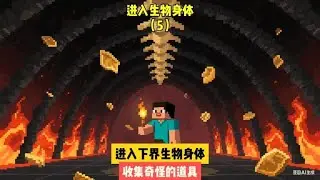 進入生物身體（5）：進入下界生物身體，收集奇怪的道具 #我的世界 #MC #我的世界烧鸡 #Minecraft #MOD
