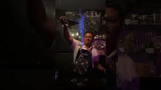 Learn to create Flaming lamborghini ( fire fountain) #cocktail #smokedcocktails #bar #wine #bar