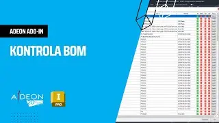 Kontrola BOM v Inventoru - Adeon add-in