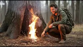 The Green Craft🥰 . Hidden tree house 🏚️. A night in a forest.