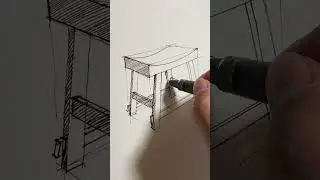 Relax with Sketching: Wooden Chair Sketch.