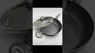 Сковорода-сотейник з кришкою Top kitchen з двома ручками для дому #Сковородасотейник