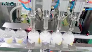 Shampoo, shower gel filling machine | servo based liquid filling machine | Automatic gel filling m/c