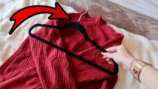 : 10-секундный лайфхак для складывания вешалки для дома, который вам нужен СЕЙЧАС! 😱 (+ необходим...