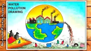 water pollution drawing