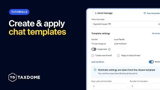 Create & apply chat templates