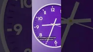 Title: A Silent Wall Clock That Won&rsquo;t Distract You