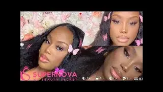 NO LACE! 🚫NO GLUE! *MOST NATURAL KINKY STRAIGHT U-PART WIG | SUPERNOVA WIG