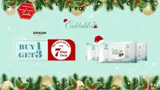 Christmas Offer Cuddables Water Baby Wipes | Fragrance Free Best Wipes For Baby