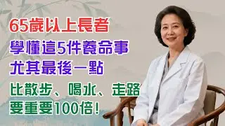 65歲以上長者，學懂這5件養命事，尤其最後一點，比散步、喝水、走路要重要100倍！｜銀髮健康｜養生｜長者｜銀髮族｜健康｜中醫