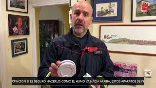 Campa&ntilde;a #CalorSeguro. Los BomberosCM explican donde instalar los detectores de humo y CO.