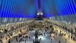 4K | Westfield World Trade Center Tour - Oculus Mall in NY, USA