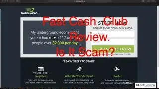 Fast Cash Club Review - Keep Distance from this Scam