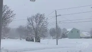 12-17-2020 Norton, MA -  Major Snowstorm - Whiteout Conditions, Very Heavy Snow