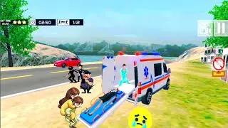Emergency Ambulance Simulator - Coast Beach Rescue Driving - Android  Gameplay