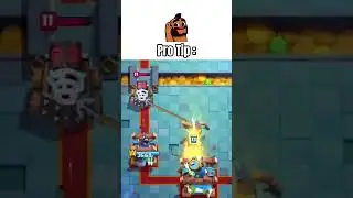 Pro tip to De-activate king tower easily✅|#clashroyale #sparky