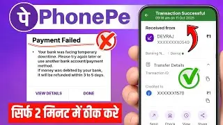 PhonePe Payment Failed | PhonePe Transaction Failed | How To Solve PhonePe Payment Failed Problem